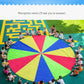 2M Diameter Outdoor Rainbow Umbrella Parachute Toy Jump-Sack Ballute Play Teamwork Game Toy For Kids Gift