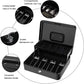 4GL Cash Box (30cm x 24cm x 9cm) Compartment Tray Lockable Security Metal Coin Tray Drawer