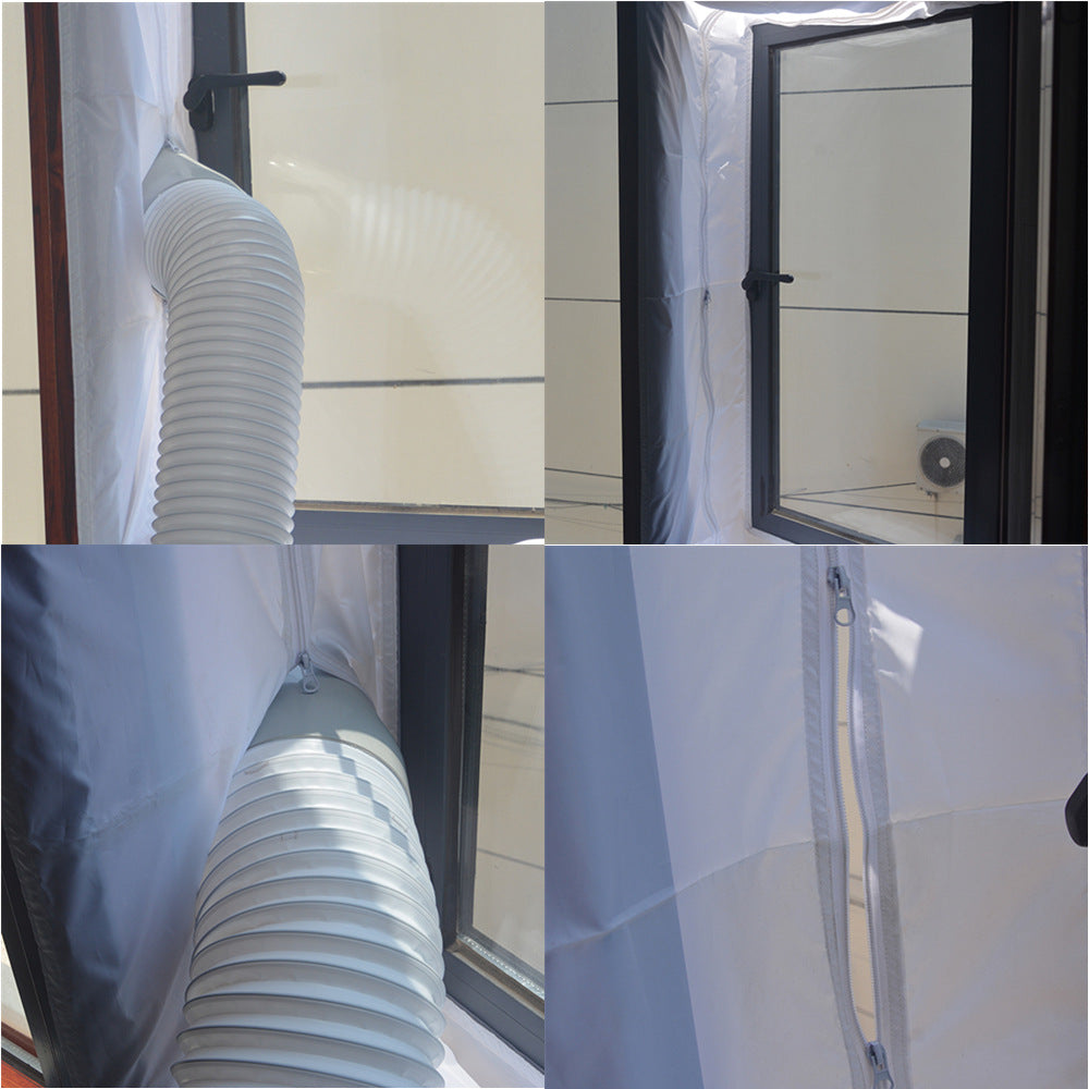 AirLock Portable Mobile Air Conditioner Soft Cloth Sealing Baffle Inside Window Frame Sealing Cloth