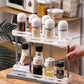 Multifunctional Doublelayer Rotating Kitchen Spice Jar Storage Rack Organizer
