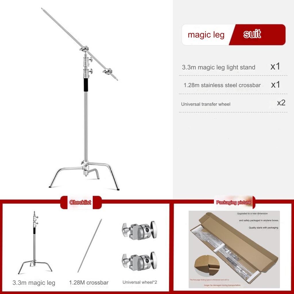 Stainless Steel C Stand Heavy Duty Photography Light Stand Adjustable Stand Photography Studio Monolight