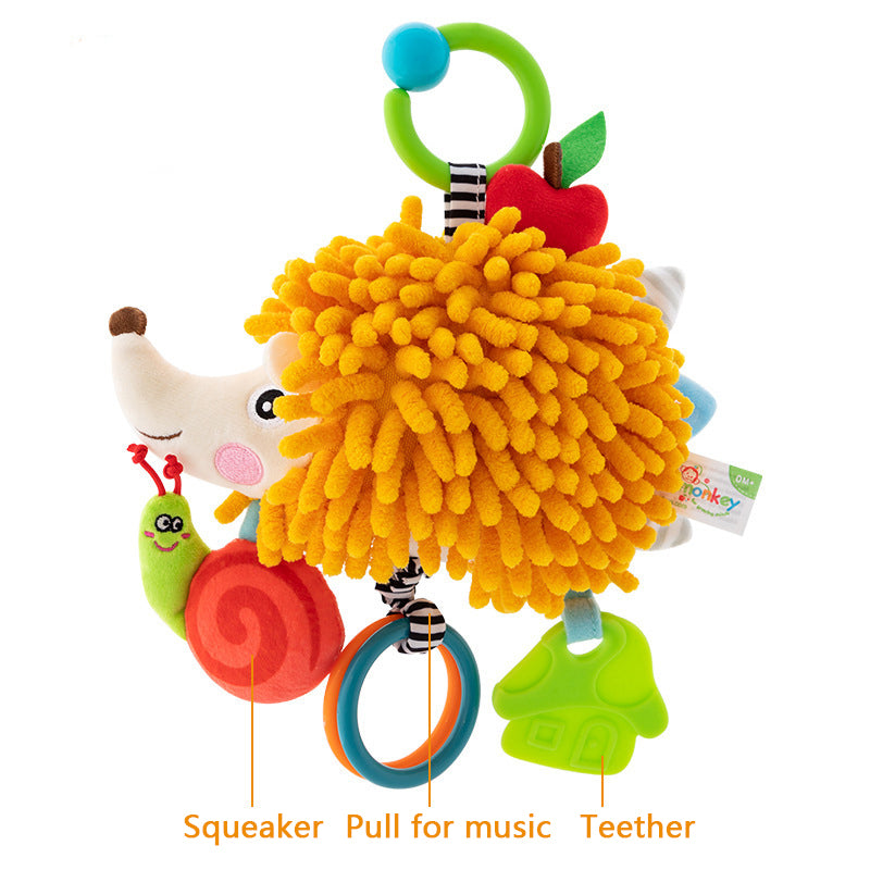 Baby Music Bell Doll Baby Stroller Pendant Car Soothing Early Education Complete Bed Hanging Baby Plush Toy Musical Toys Stroller Cot Toy Baby Early Development Toys