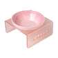 Ceramic Bowl Multi-Color Optional Pet Bowl Water Bowl Cat Dog Food Bowl Acrylic Rack Pet Supplies Cool Color Plate Nordic Style
