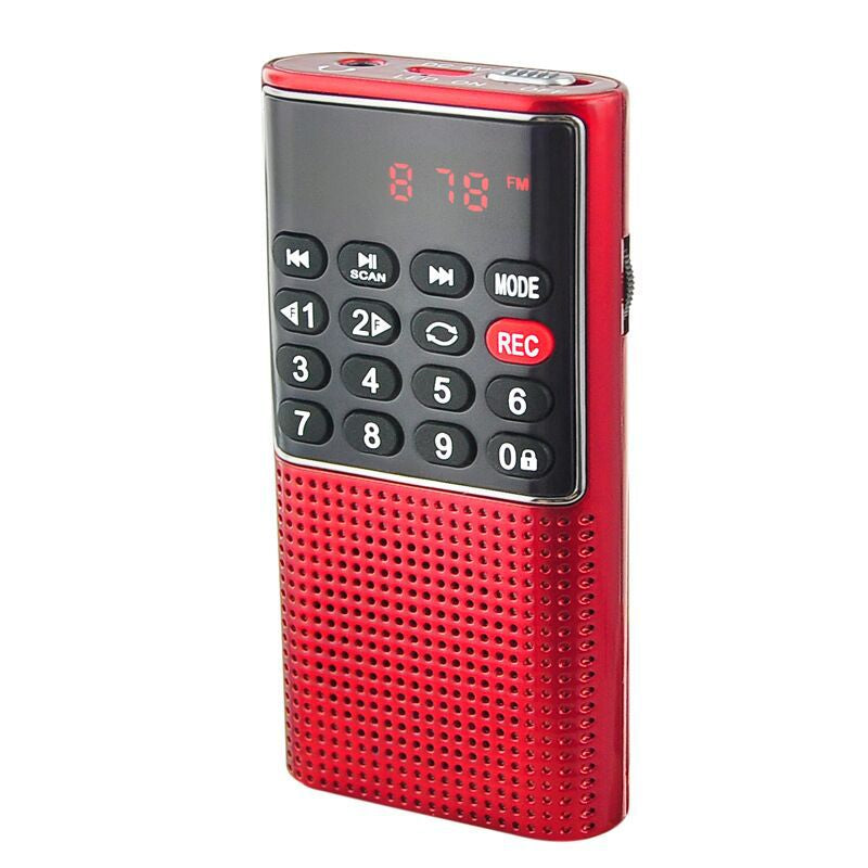 L-328 FM Radio Multifunctional Rechargeable Portable USB TF MP3 Player Handheld Speaker for Outdoor