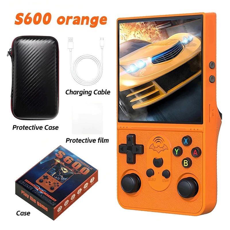Gameboy S600 Retro Handheld Game Console Support PSP PS1 18000+Games, 30+ Arcade Game Console Emulator, Newly Upgraded HD Screen & Processor Portable Mini Game Console