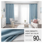 1PC Nordic Style Curtain with Hooks, Light Shading and Heat Insulated, Minimalist Modern Window Panel for Bedroom, Living Room Decor