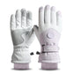 Ski Gloves Winter Outdoor Riding Fleece Lining Thickened Cold-Proof Wind-Proof Water-Repellent Ice Skating and Sports