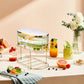 Drink Dispenser Stand Basket Dispenser Stand for Drink Celebration Beverage