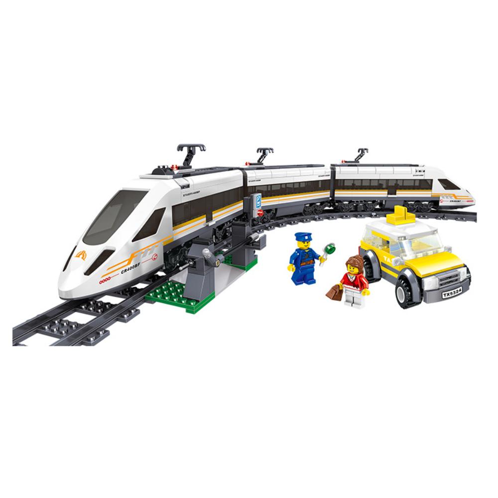 476pcs Technical Railway Transportation Track Train Building Blocks CITY MOC Subway Rail Model Bricks Children Toys