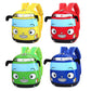 3D Cartoon Bus Kindergarten Children School Bag Toddler Girls Boys Cartoon Backpack