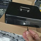 4GL Cash Box (30cm x 24cm x 9cm) Compartment Tray Lockable Security Metal Coin Tray Drawer