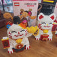 DIY Fortune Cat Lucky Cat Building Blocks Nano block Cartoon Toys Lucky Cat Building Blocks Birthday Gift Toy Linkgo Maneki-neko Lucky Cat Adult Educational Children Toy Model Ornament