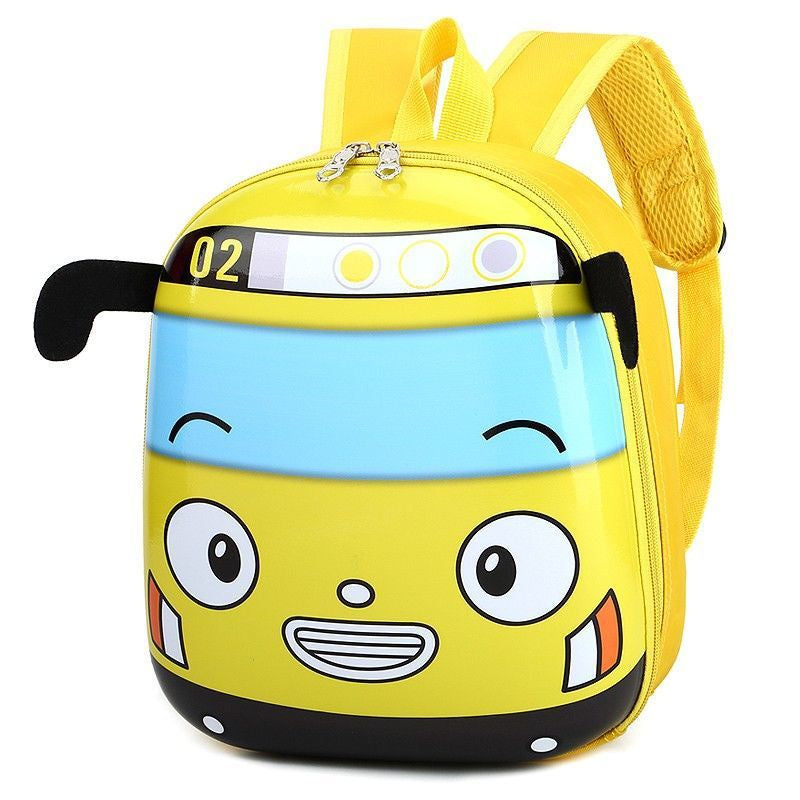 3D Cartoon Bus Kindergarten Children School Bag Toddler Girls Boys Cartoon Backpack