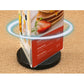 Triangle Menu Stand 360 Degree Rotating Three Side Acrylic Menu Paper Price Listing Sign Holder Display Stand