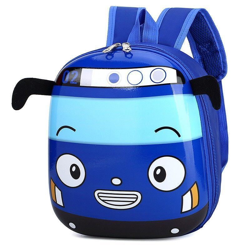 3D Cartoon Bus Kindergarten Children School Bag Toddler Girls Boys Cartoon Backpack