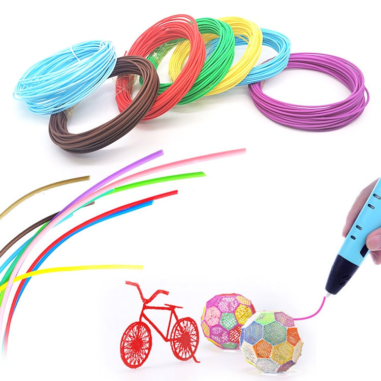 10 Random Colors 1.75mm PCL Filament Refills For 3D Printer Printing Pen Low Temperature