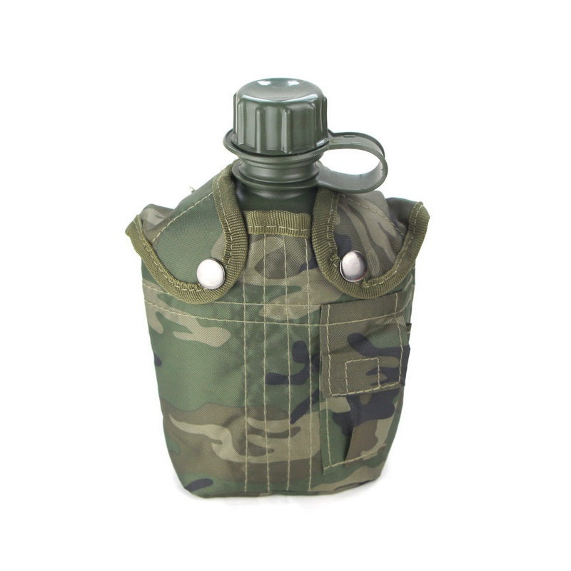 1L Outdoor Military Canteen Bottle Camping Hiking Backpacking Survival Water Bottle Kettle with Cover