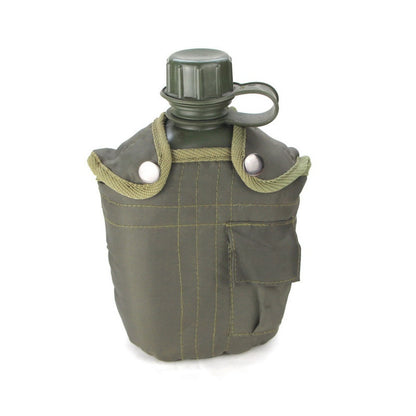 1L Outdoor Military Canteen Bottle Camping Hiking Backpacking Survival Water Bottle Kettle with Cover