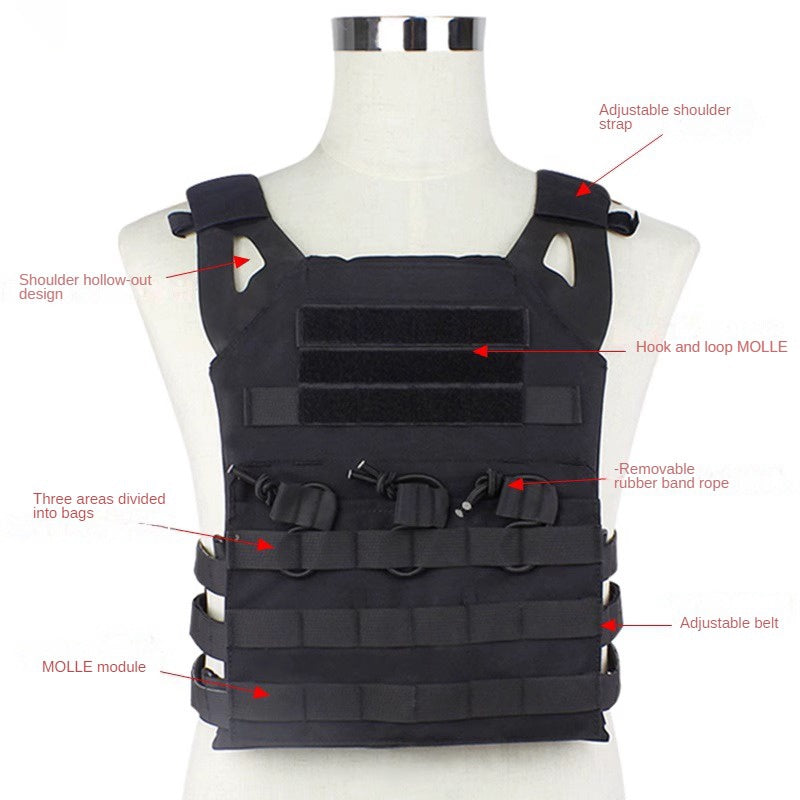 600D Outdoor Vest Body Armor Molle Security Equipment