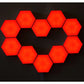 LED Hexagonal Desk Light Honeycomb Module LED Night Light Creative RGB Home Decor Quantum Wall Lamp