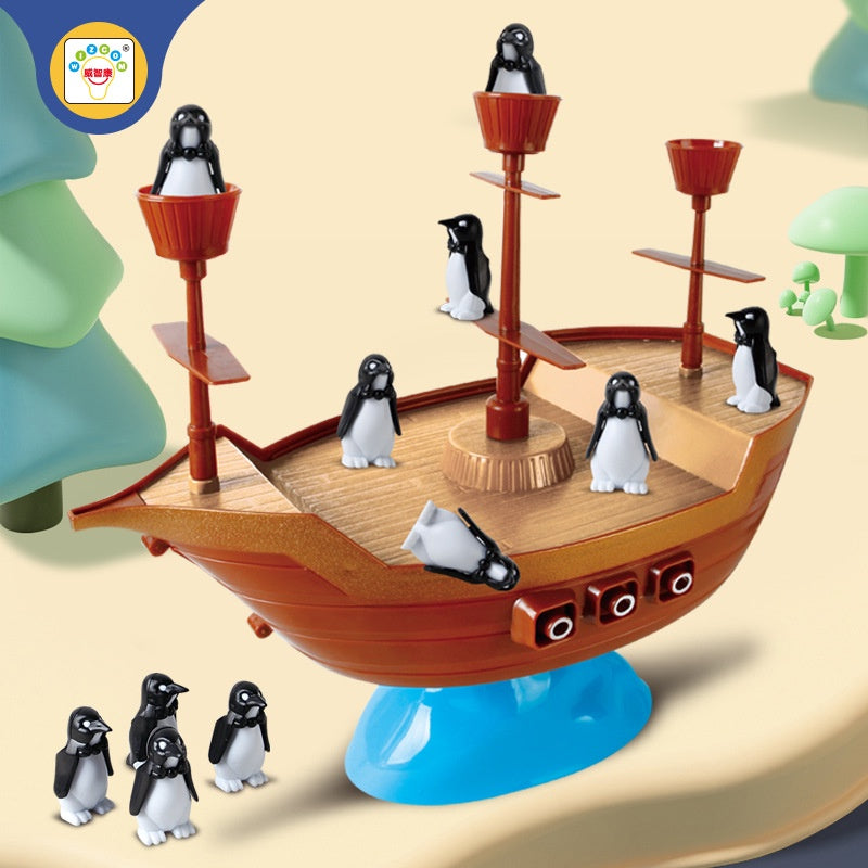 Penguin Pirate Boat Balancing Game/Penguin Pop n Drop/ Penguin Trap Tabletop Fun Toy Family Kids Games