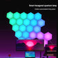 LED Hexagonal Desk Light Honeycomb Module LED Night Light Creative RGB Home Decor Quantum Wall Lamp