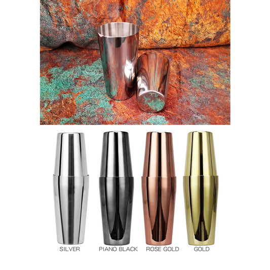 Silver Black Rose Gold Boston 800/600ml 750/600ml Bar Cocktail Shaker