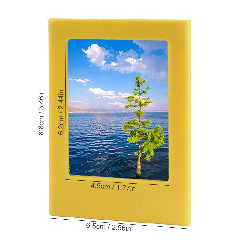 Magnetic Photo Frames for Fujifilm Instax Mini Film Papers, Colorful Double Sided Fridge Picture Frame, Magnets Children