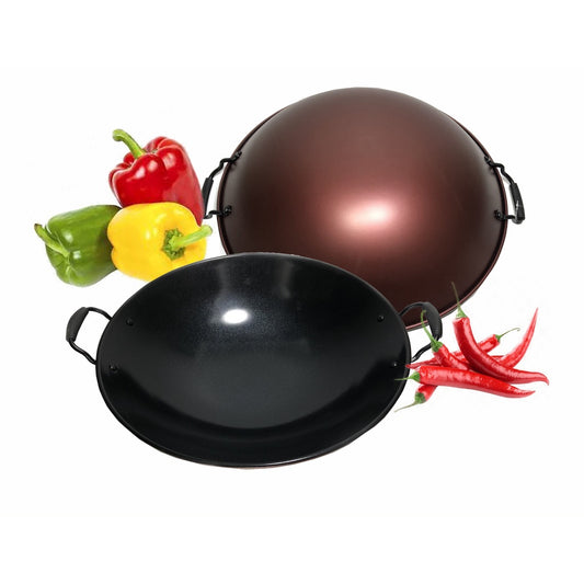 Kuali Hitam non-stick / non stick double handle wok