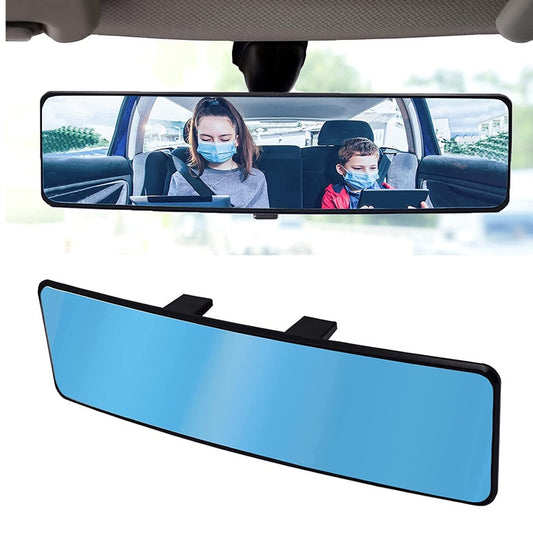 Wide-angle Curved Car Rear View Mirror Blind Sport Detection Car Interior Reflective Rearview Mirror Anti-glare