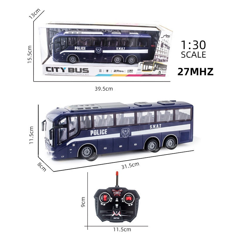 Simulation Remote Control School Bus Toy For Kids Mainan Kerata Remote Control Bas Sekolah Mainan Budak(2708)