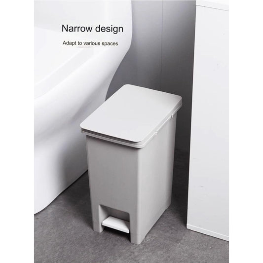 10L Sorting Trash Can with Foot Pedal Cover Dustbin with Lid Nordic Style Kitchen Trash Bin Bathroom Trashcan