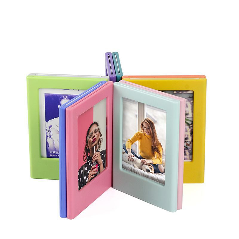 Magnetic Photo Frames for Fujifilm Instax Mini Film Papers, Colorful Double Sided Fridge Picture Frame, Magnets Children