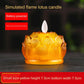 LED Lotus Lamp Seven Color AA Battery Power lotus lamp Buddha front lamp led Buddha