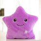 Creative Toy Luminous Pillow Soft Stuffed Plush Glowing Colorful Stars Cushion Led Light Toys