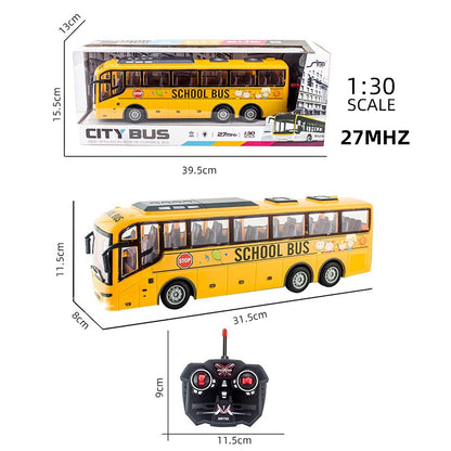 Simulation Remote Control School Bus Toy For Kids Mainan Kerata Remote Control Bas Sekolah Mainan Budak(2708)