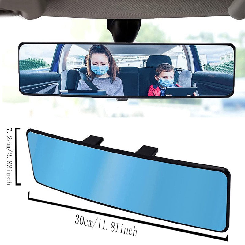 Wide-angle Curved Car Rear View Mirror Blind Sport Detection Car Interior Reflective Rearview Mirror Anti-glare