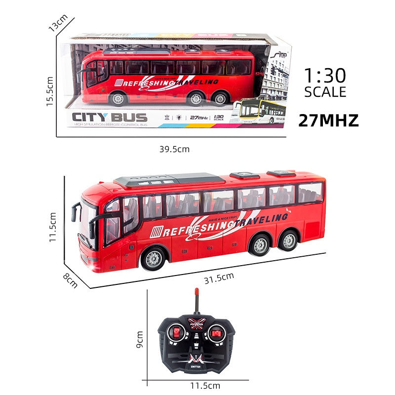 Simulation Remote Control School Bus Toy For Kids Mainan Kerata Remote Control Bas Sekolah Mainan Budak(2708)