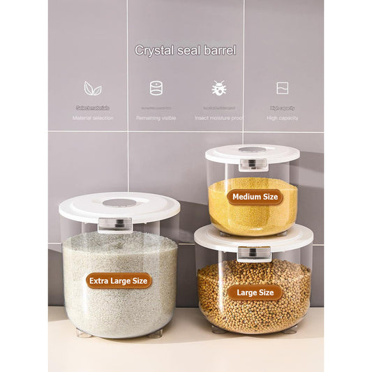 Rice Bucket Household Insect-Proof Moisture-Proof Sealed Food Grade Storage Box Tank Kitchen Flour home Life Daily Use