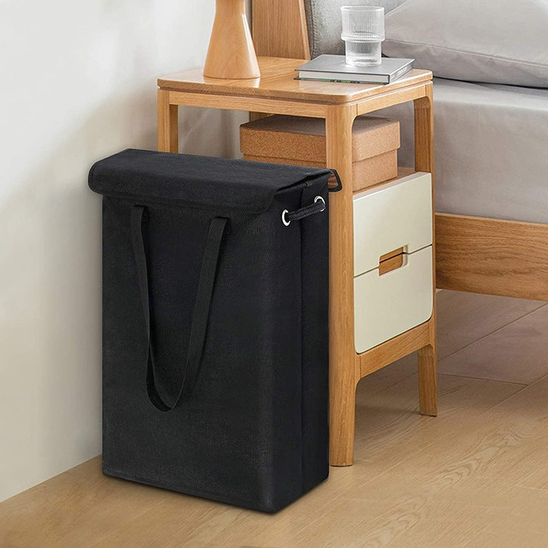 Dirty Clothes Storage Basket Foldable Large Linen Waterproof Home Laundry Basket with Cover