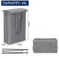 Dirty Clothes Storage Basket Foldable Large Linen Waterproof Home Laundry Basket with Cover