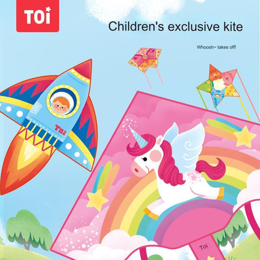 New Spring Outing Outdoor Cartoon Children Kite Breeze Easy Fly Beginner Men Women Version Exquisite