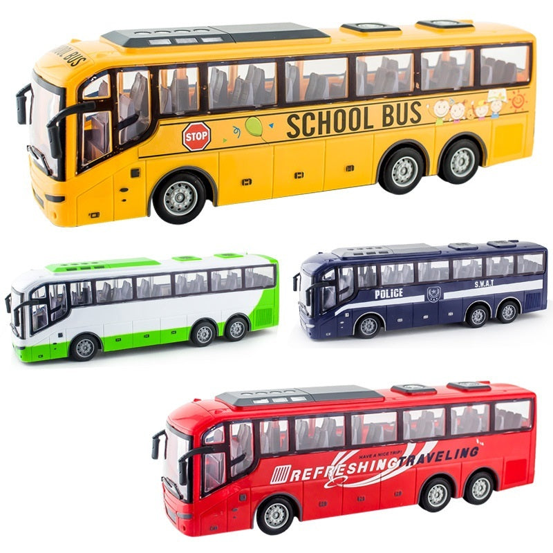 Simulation Remote Control School Bus Toy For Kids Mainan Kerata Remote Control Bas Sekolah Mainan Budak(2708)