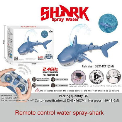 RC Whale Shark Toy Robots Remote Control Animals Marine Life Tub Pool Electric Fish Children Bath Toys Submarine