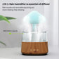 Raindrop Humidifier Essential Oil Night Light Humidifier Rain Humidifier Fog Generator for Bedroom Bedside