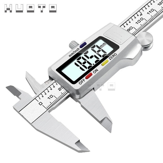 Digital Metal Caliper Stainless Steel Vernier Calipers Electronic Micrometer Ruler Depth Measuring Tool Gauge Instrument