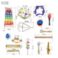 19 Pcs Kids Percussion Instrument Set Early Education Wooden Musical Teaching Suit