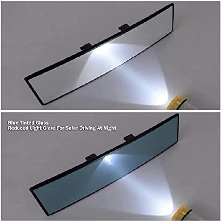 Wide-angle Curved Car Rear View Mirror Blind Sport Detection Car Interior Reflective Rearview Mirror Anti-glare