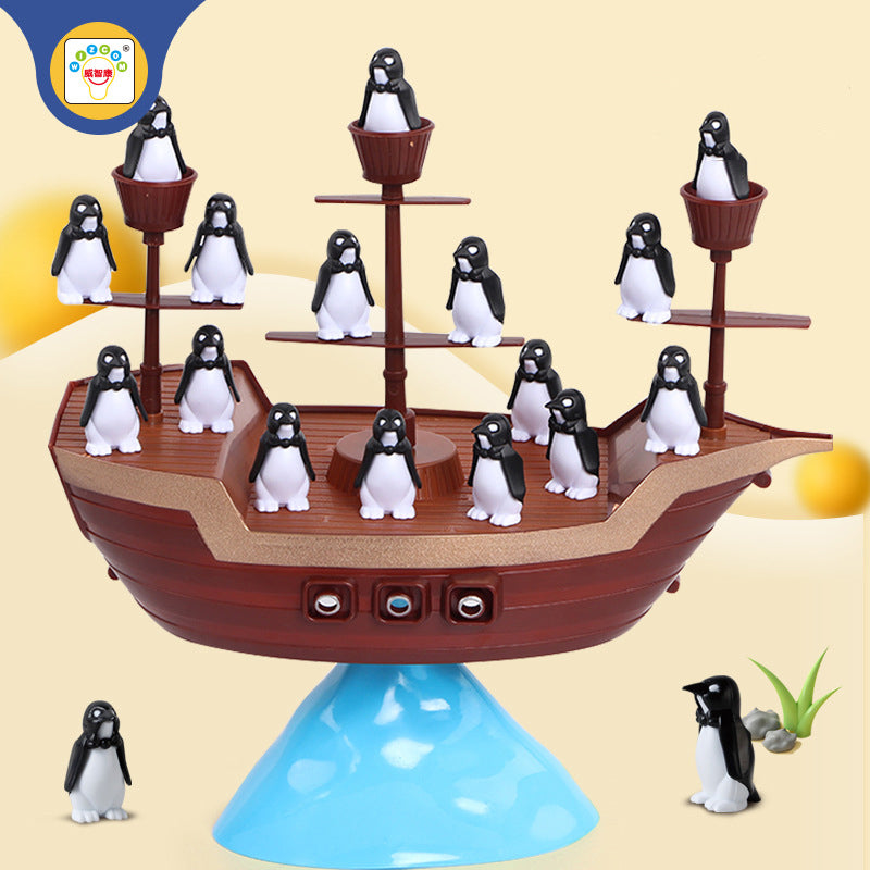 Penguin Pirate Boat Balancing Game/Penguin Pop n Drop/ Penguin Trap Tabletop Fun Toy Family Kids Games