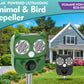 Bird Repeller Solar Ultrasonic Animal Dog Repellent Rat Cat Pigeon Deterrent